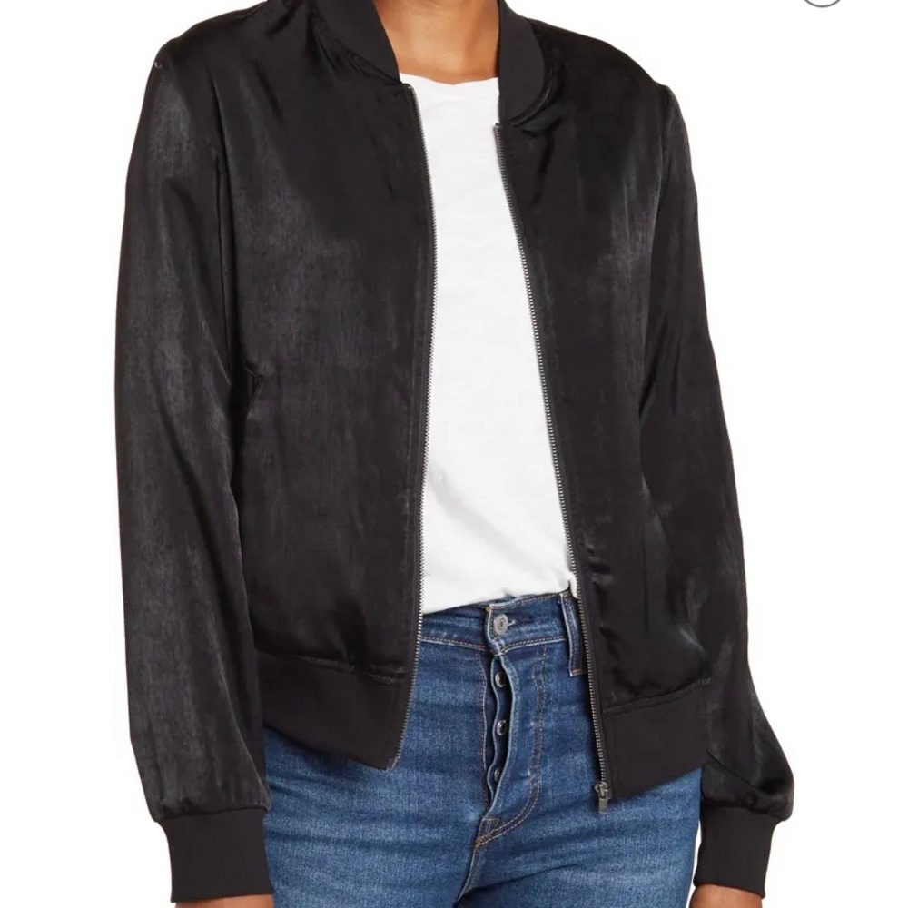 Melrose & Market Black Bomber Jacket